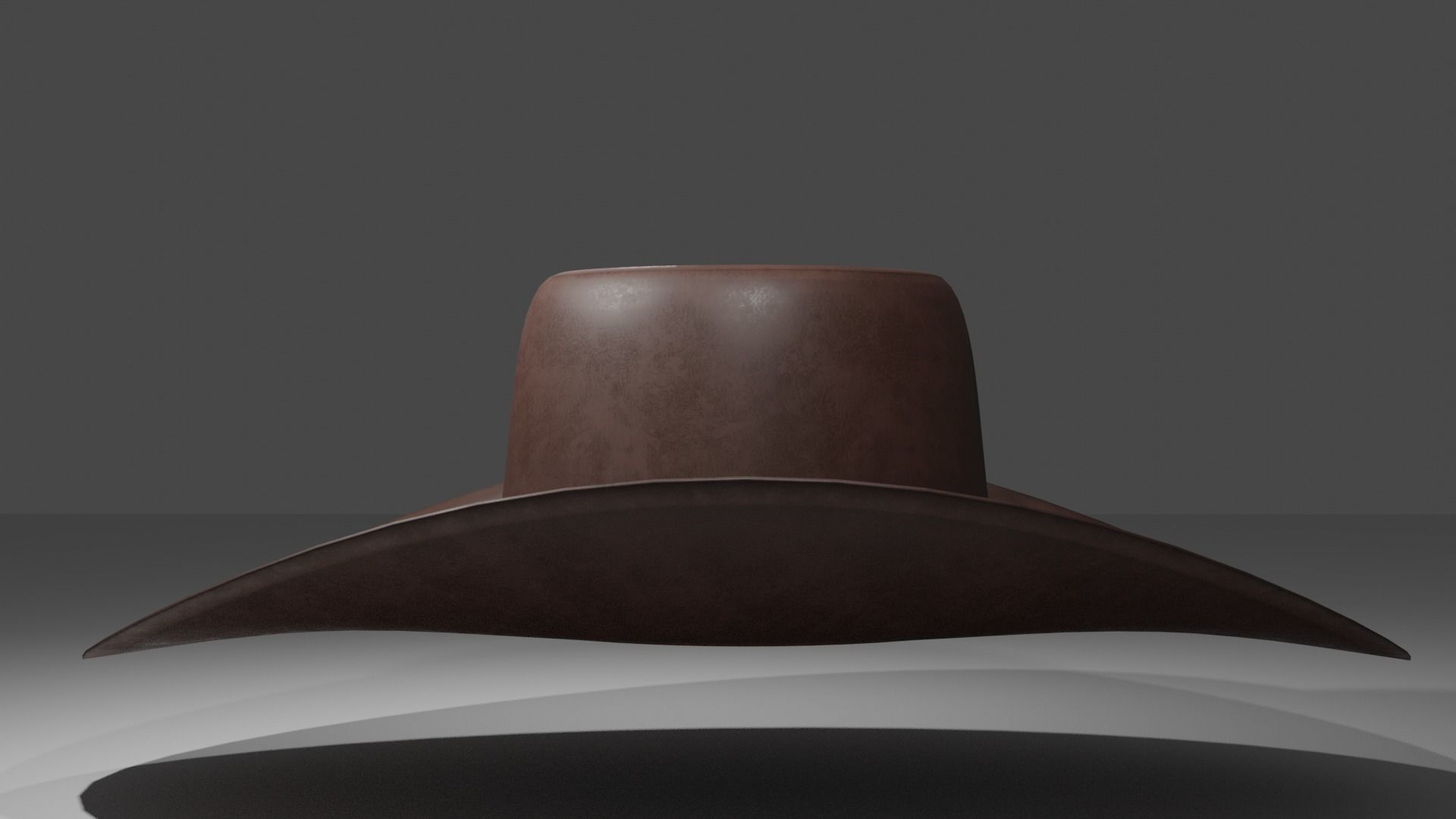 Cowboy Hat Low-poly 3D model_2