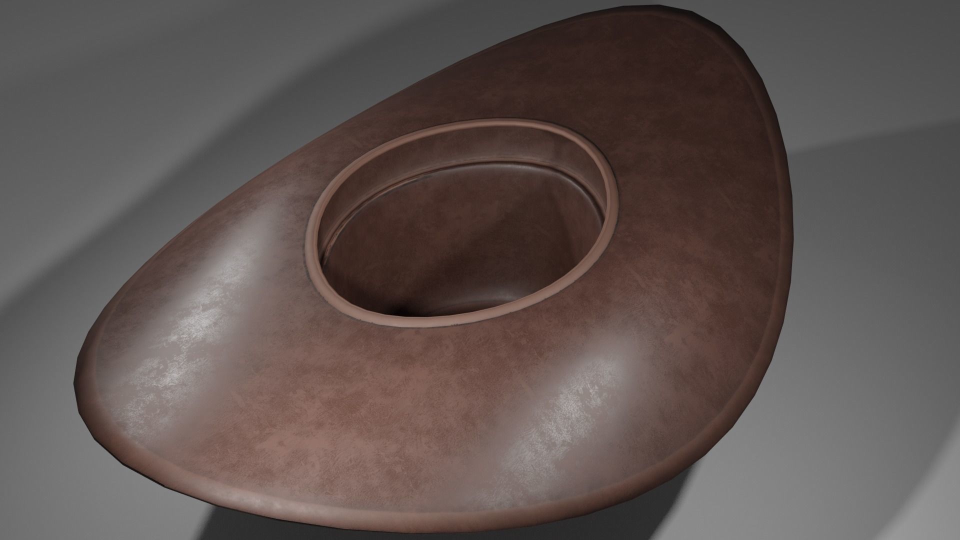 Cowboy Hat Low-poly 3D model_5