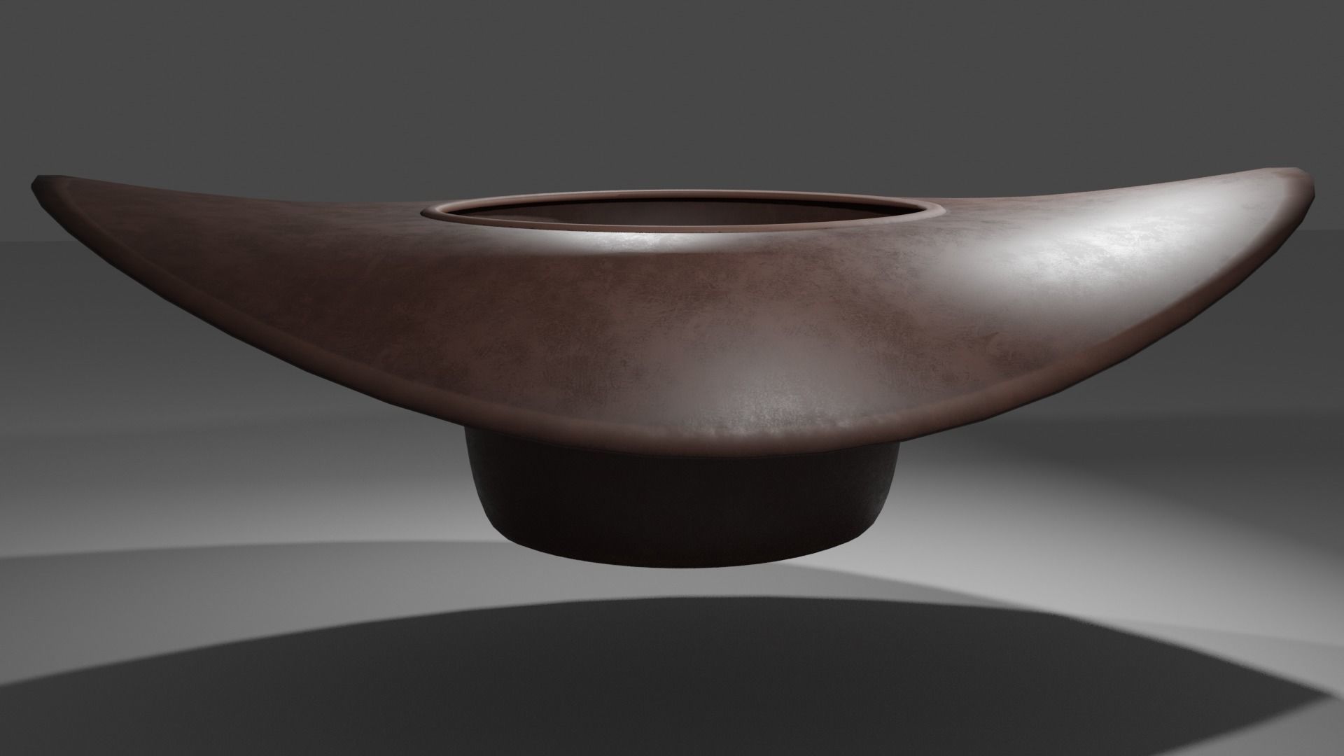 Cowboy Hat Low-poly 3D model_6