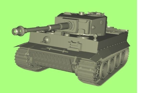 Tiger 1 3D print model