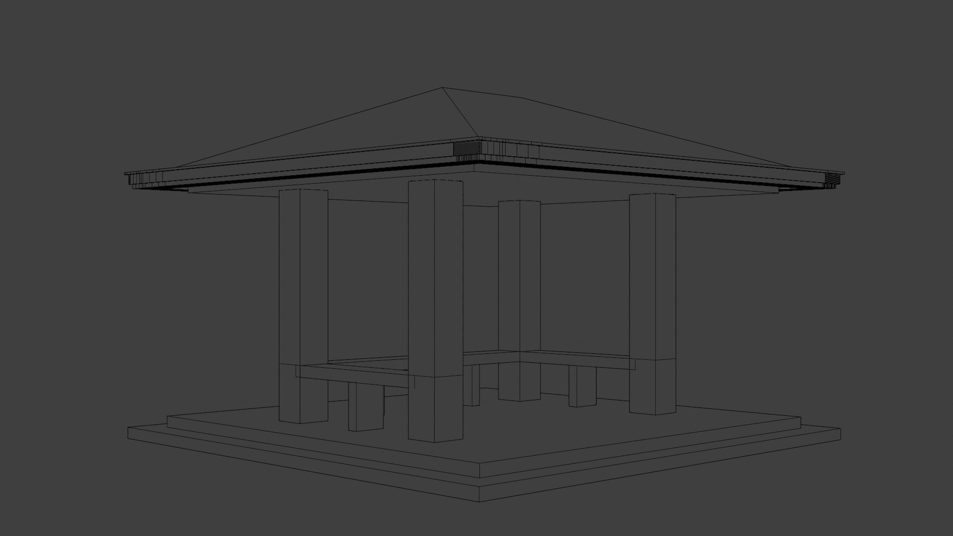 Waiting Shed 3D model_1