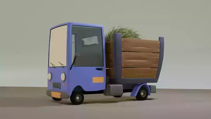Cartoon truck 3D model