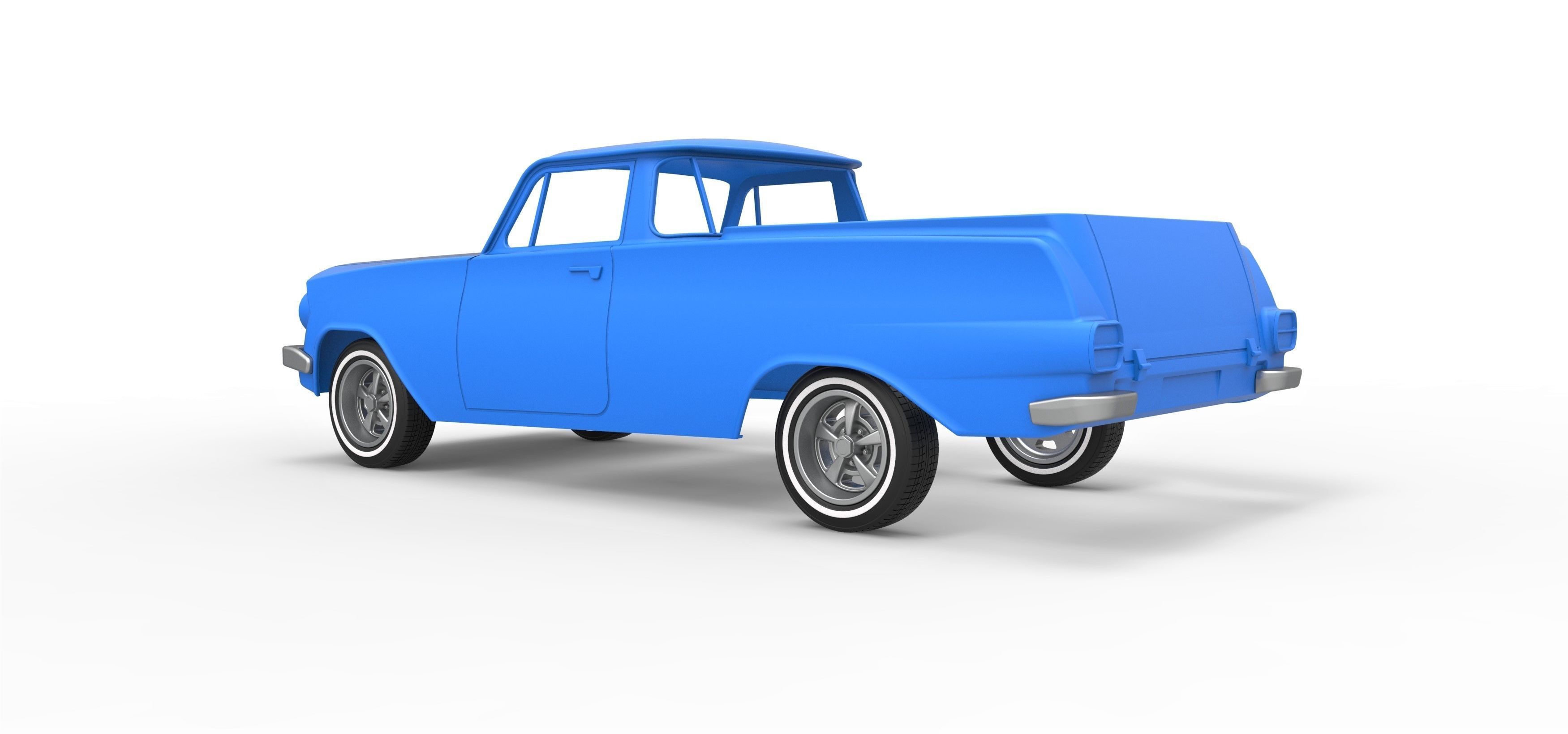 Shell and wheels Holden EJ UTE 1963 Scale 1 to 10 3D print model_9
