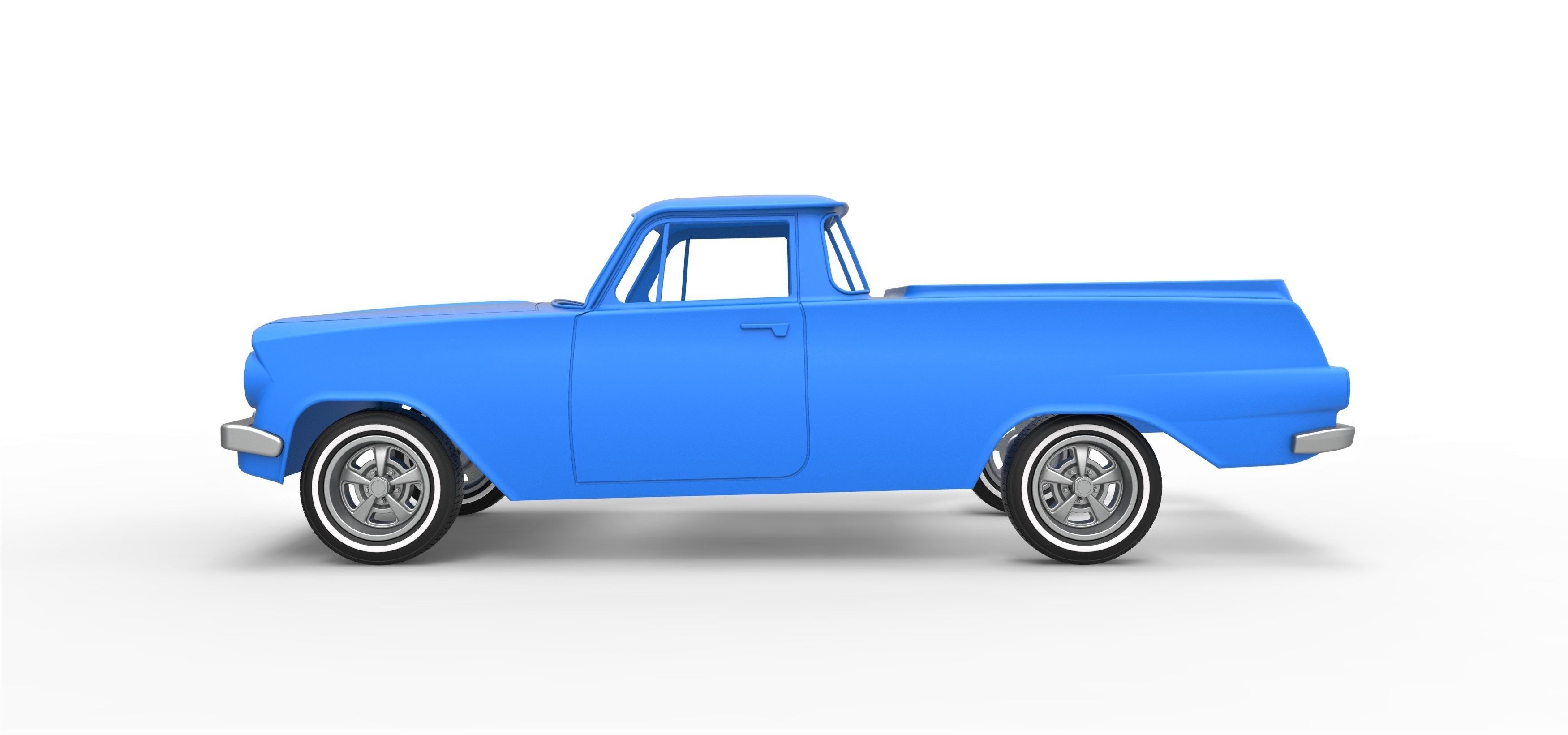 Shell and wheels Holden EJ UTE 1963 Scale 1 to 10 3D print model_5