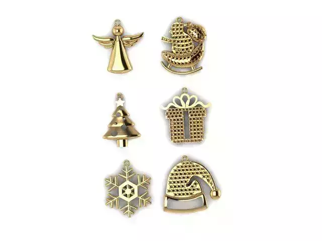 Christmas pendants 3D print model
