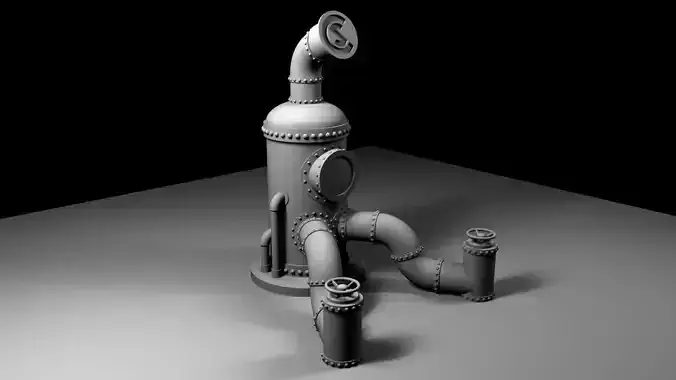 CopperSteam Labs Steampunk iPad Stand 3D print model