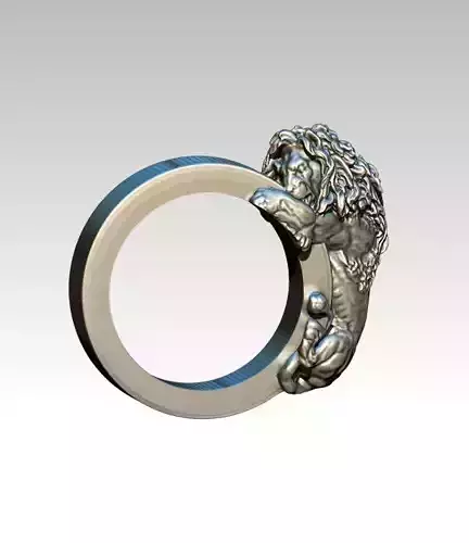 Sleeping Lion Ring