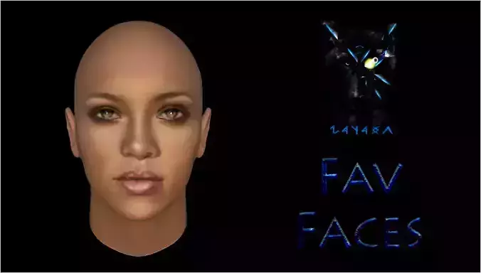 Rihanna FavFaces 3D model