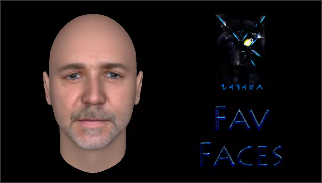 RusselC FavFaces 3D model 3D model_0