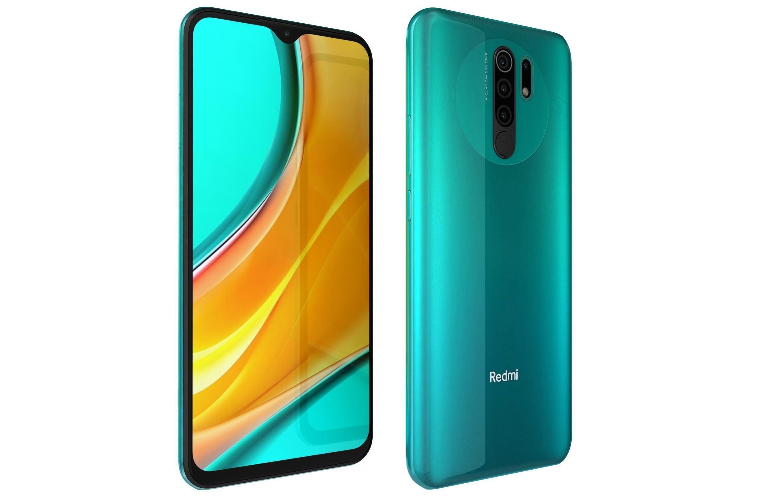Xiaomi Redmi 9 Prime Mint Green 3D model_7