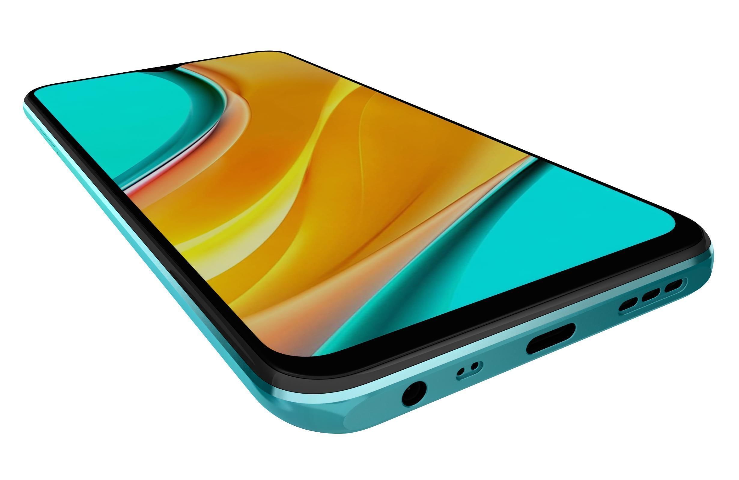 Xiaomi Redmi 9 Prime Mint Green 3D model_12