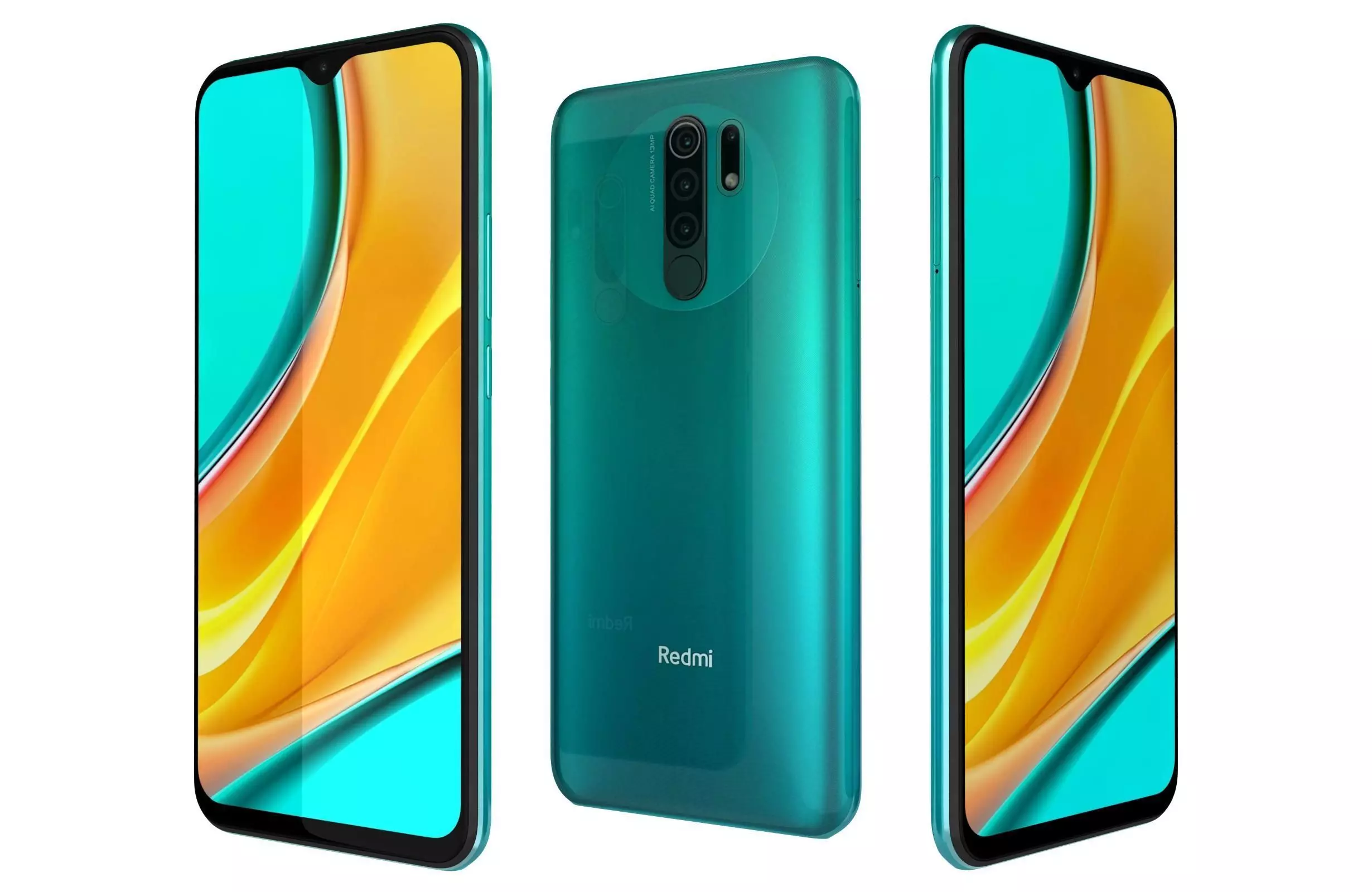 Xiaomi Redmi 9 Prime Mint Green 3D model_0