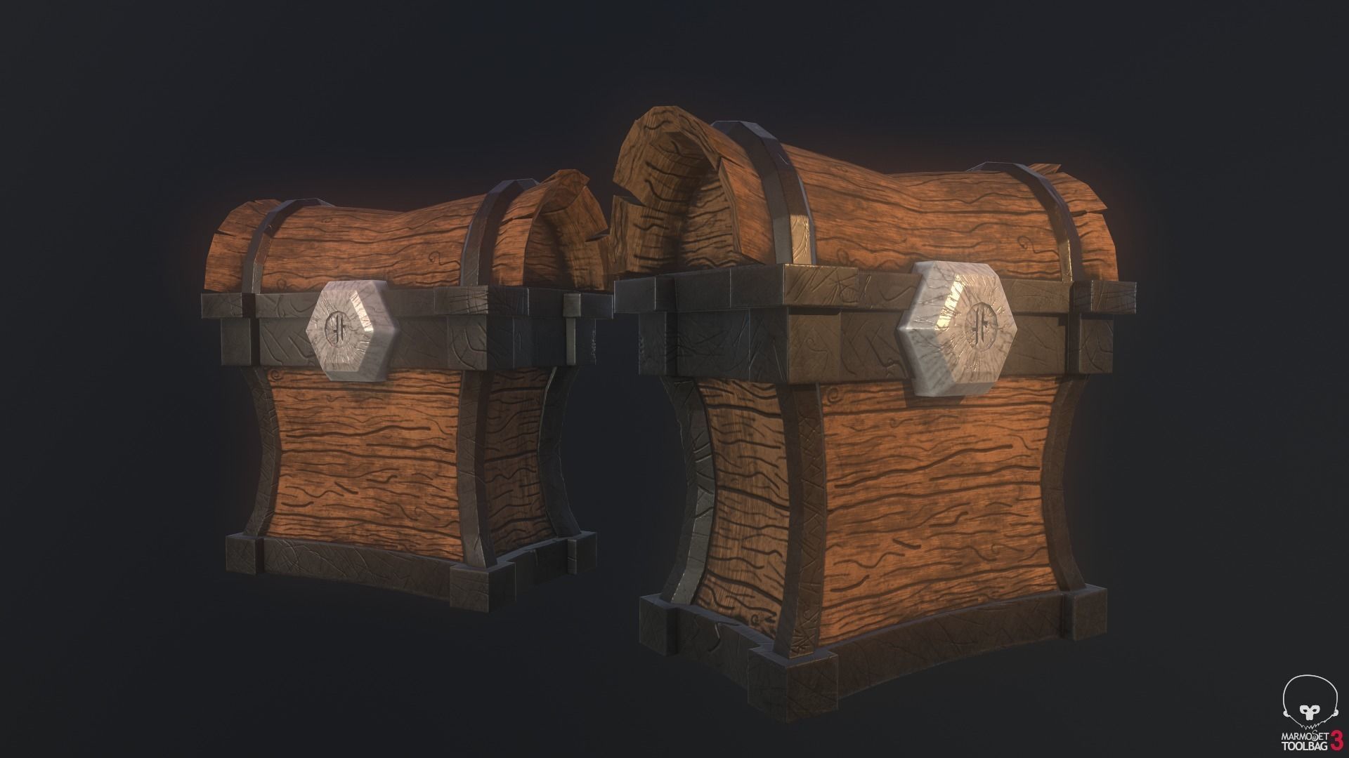 3D model Damaged Wooden Crate VR / AR / lowpoly CGTrader