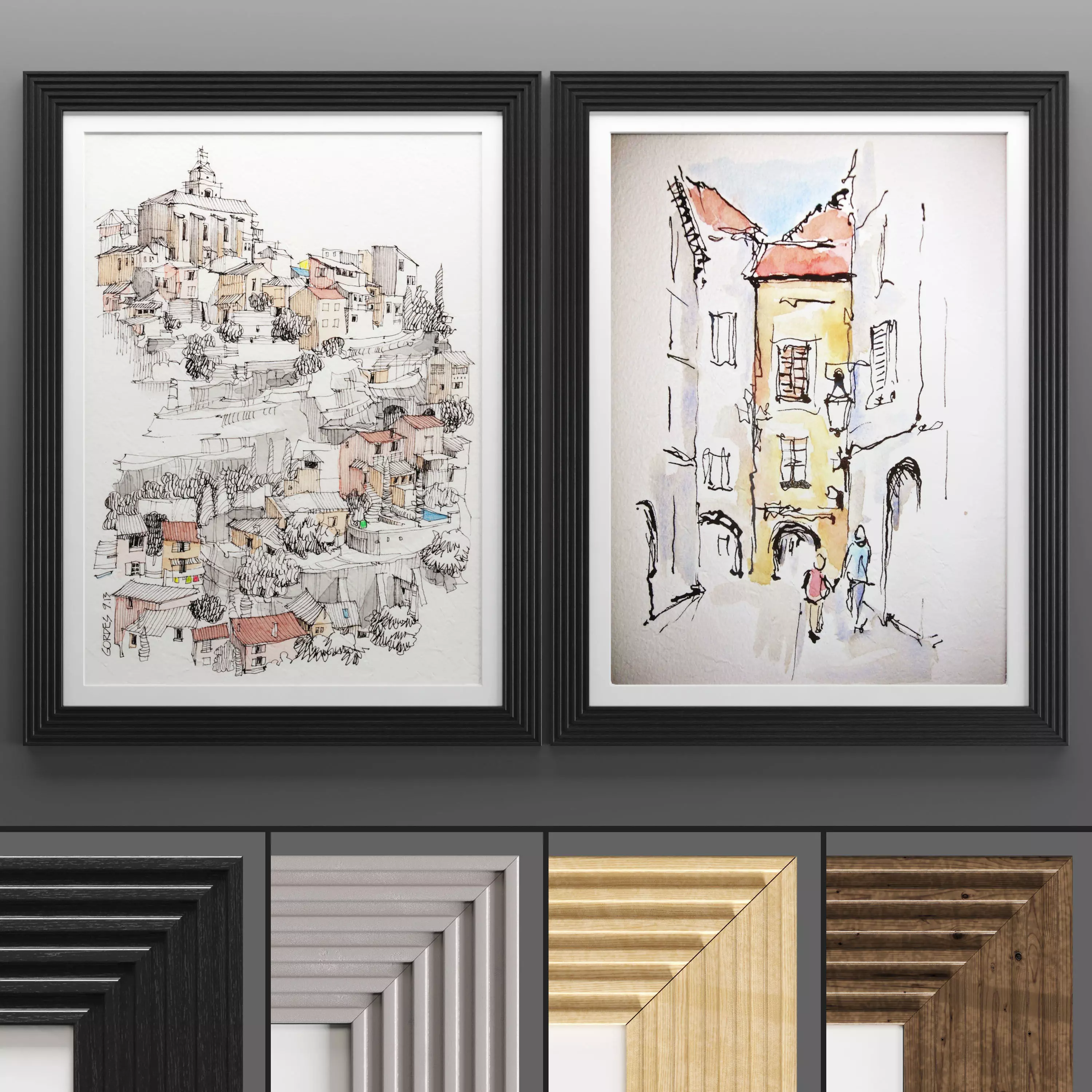 Art Frame 677 Low-poly 3D model_0