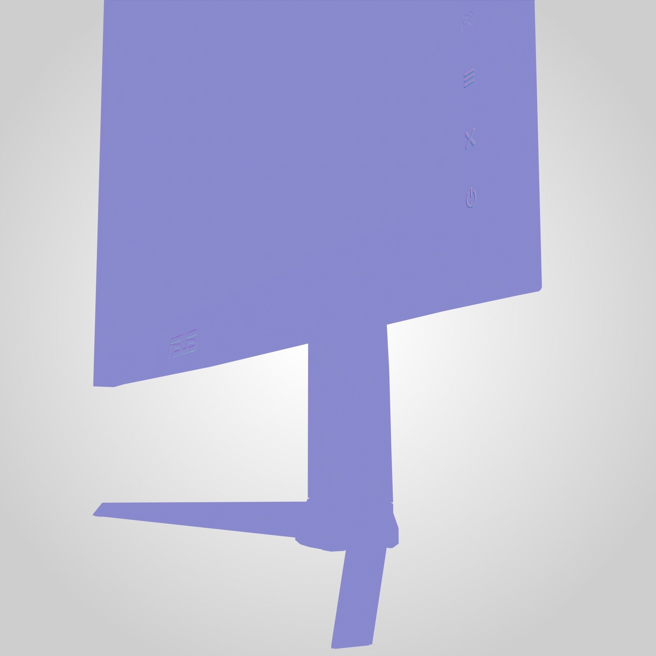 Asus Gaming Monitor Low-poly 3D model_30