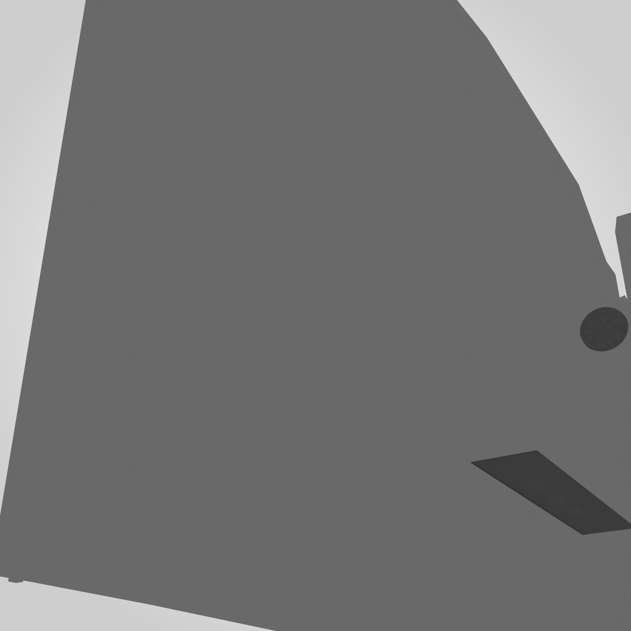 Asus Gaming Monitor Low-poly 3D model_36