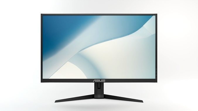Asus Gaming Monitor Low-poly 3D model