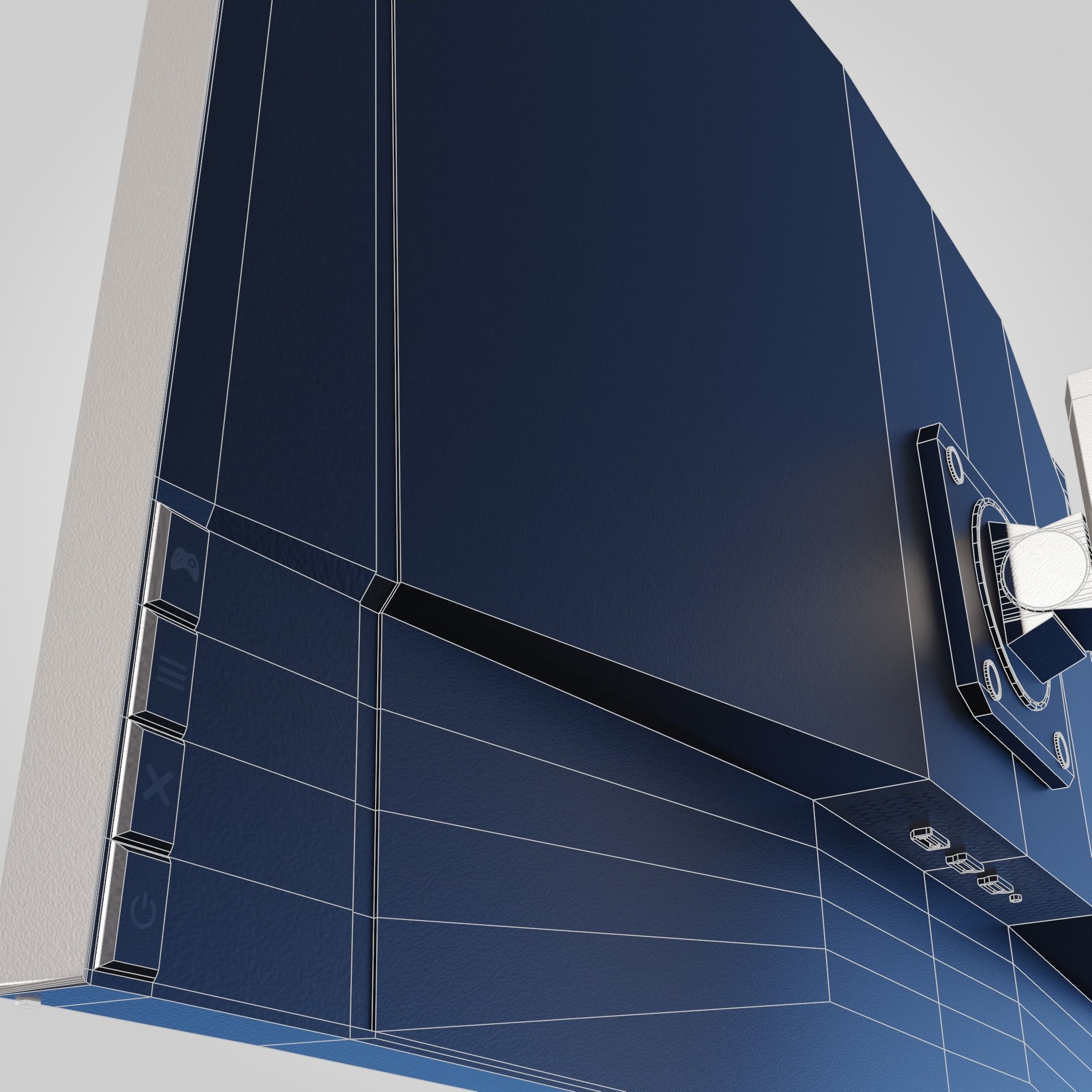 Asus Gaming Monitor Low-poly 3D model_32