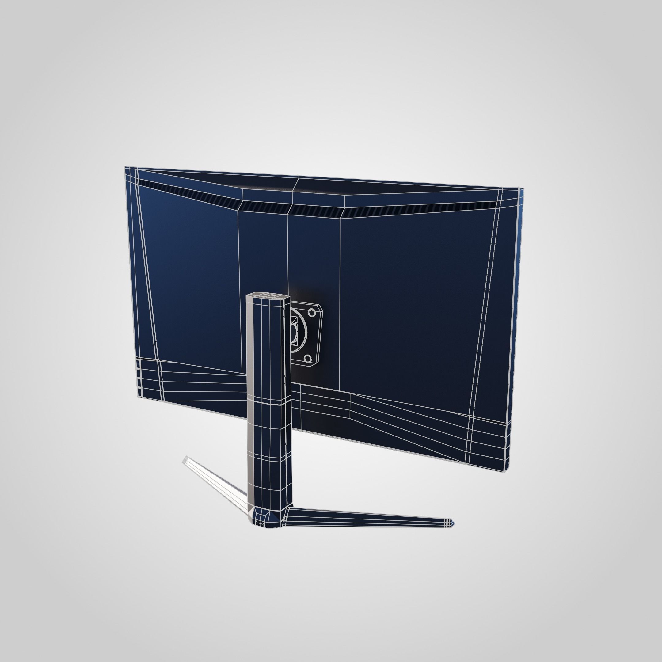 Asus Gaming Monitor Low-poly 3D model_10