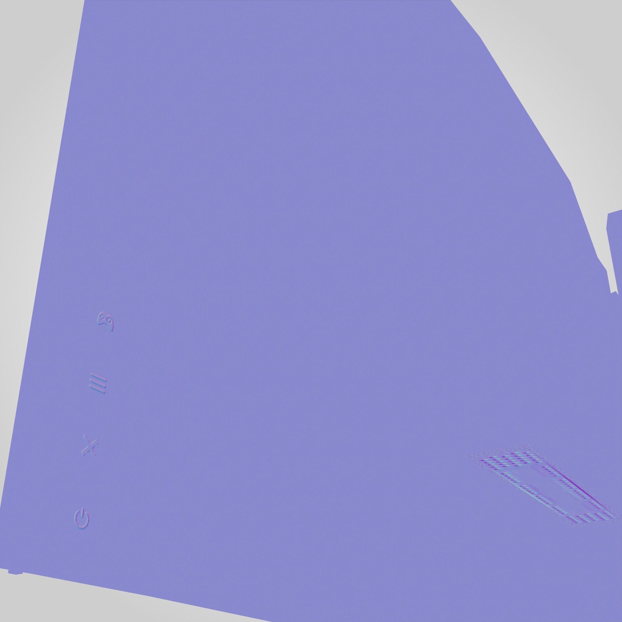 Asus Gaming Monitor Low-poly 3D model_38