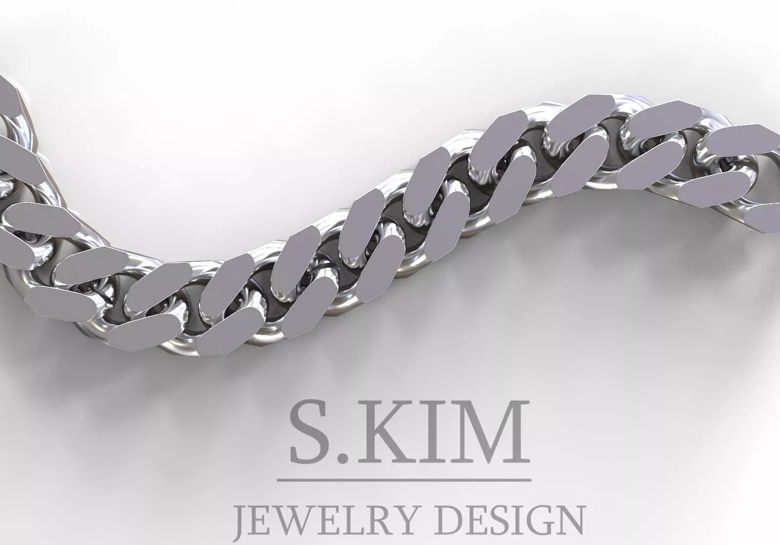 Big chain link 3D print model_0