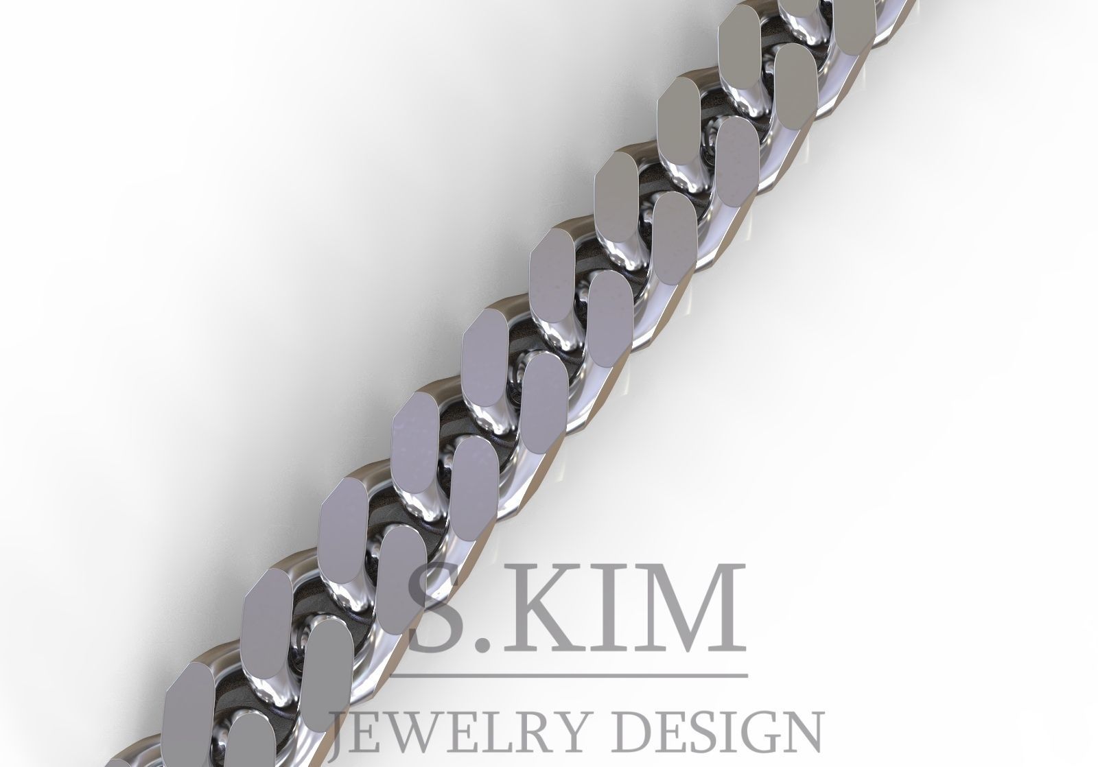 Big chain link 3D print model_1