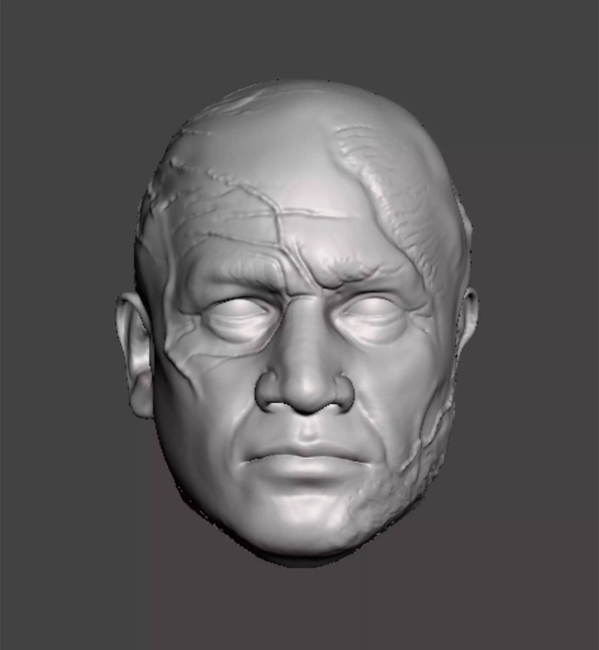 Boba Fett head sculpt for 3d print  3D model_0