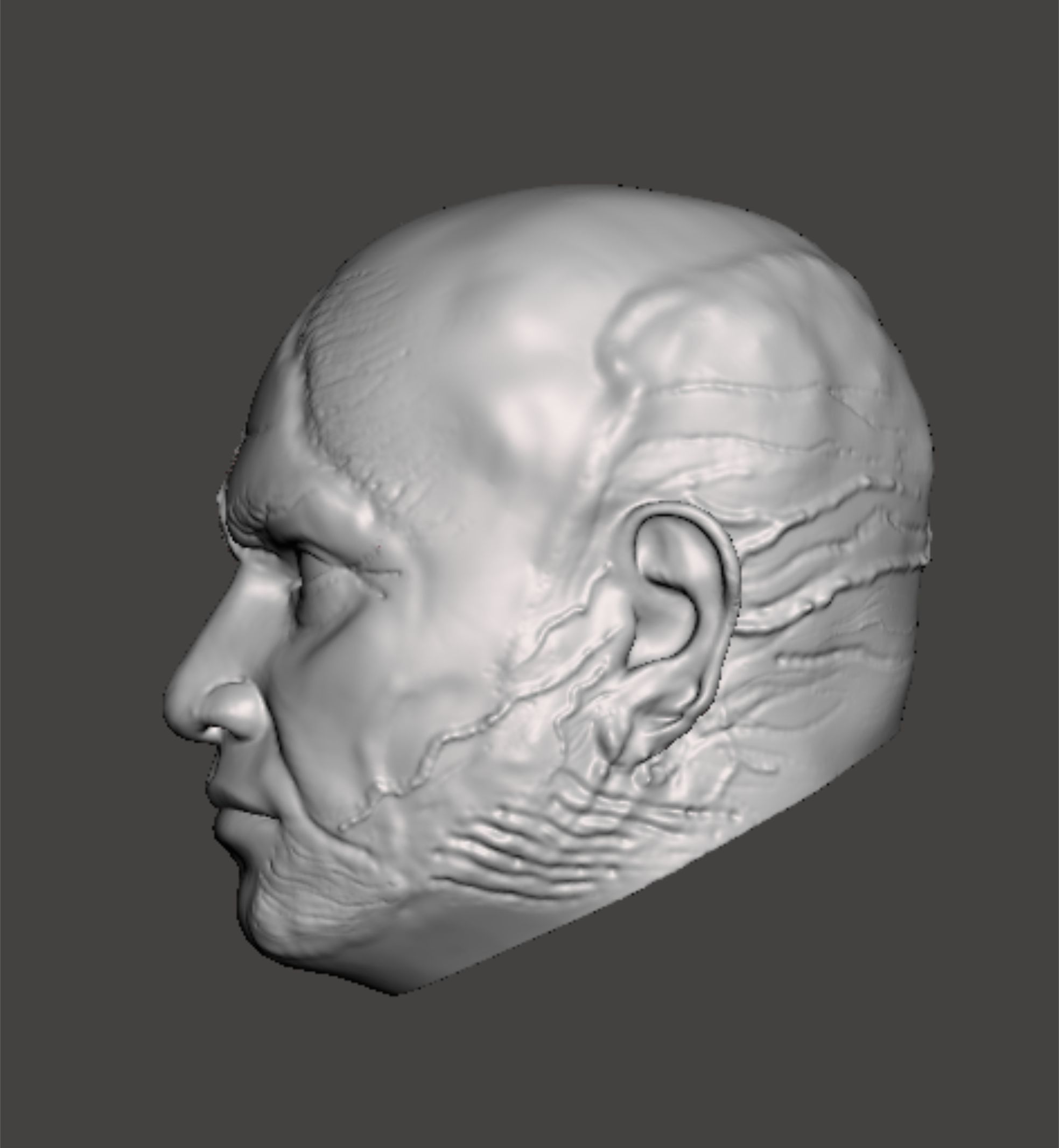 Boba Fett head sculpt for 3d print  3D model_1