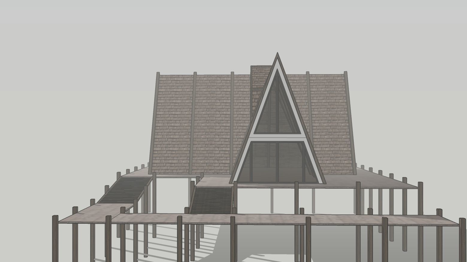 Cabin house v2 3D model_3