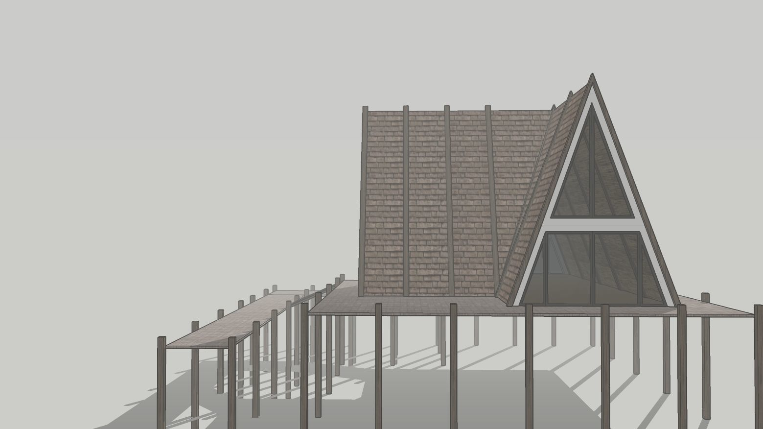Cabin house v2 3D model_2