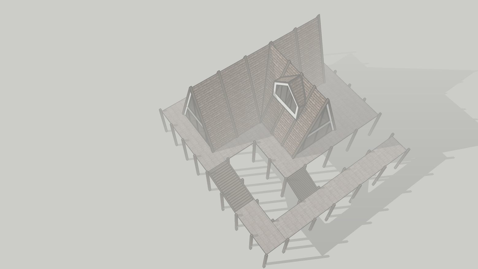 Cabin house v2 3D model_4