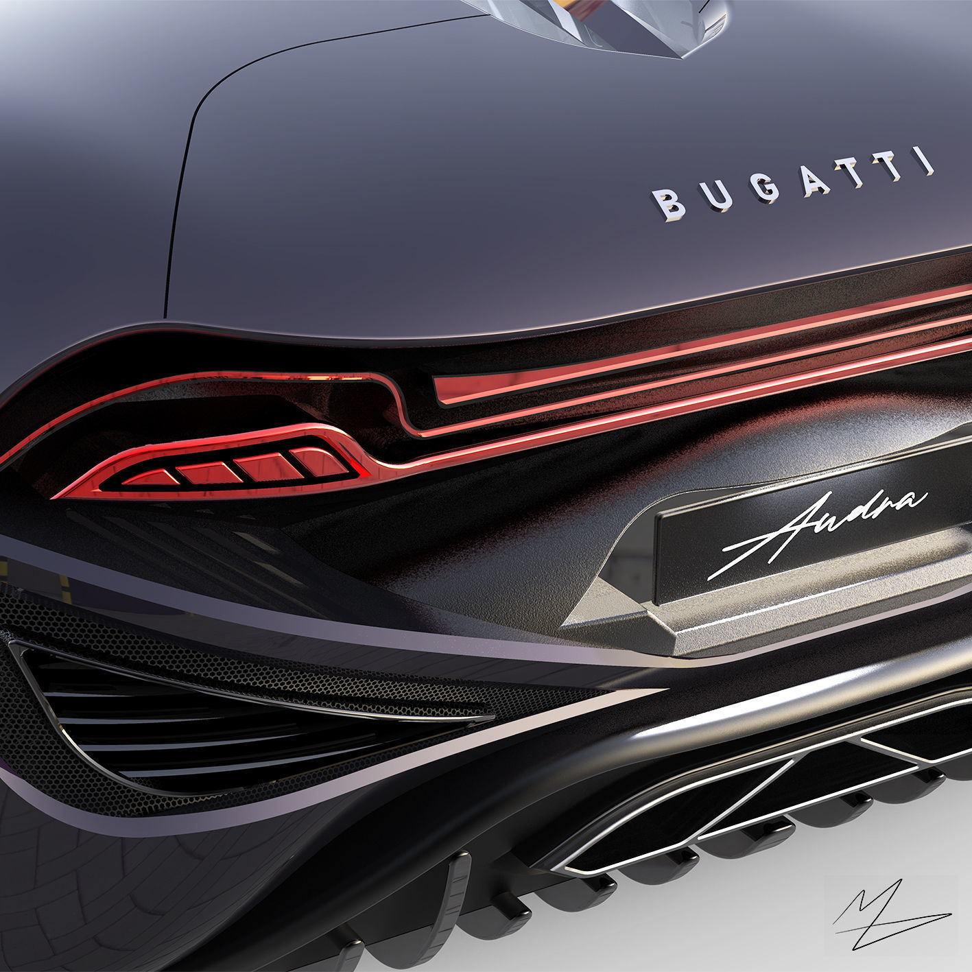 Bugatti Audra Concept 3D model_4