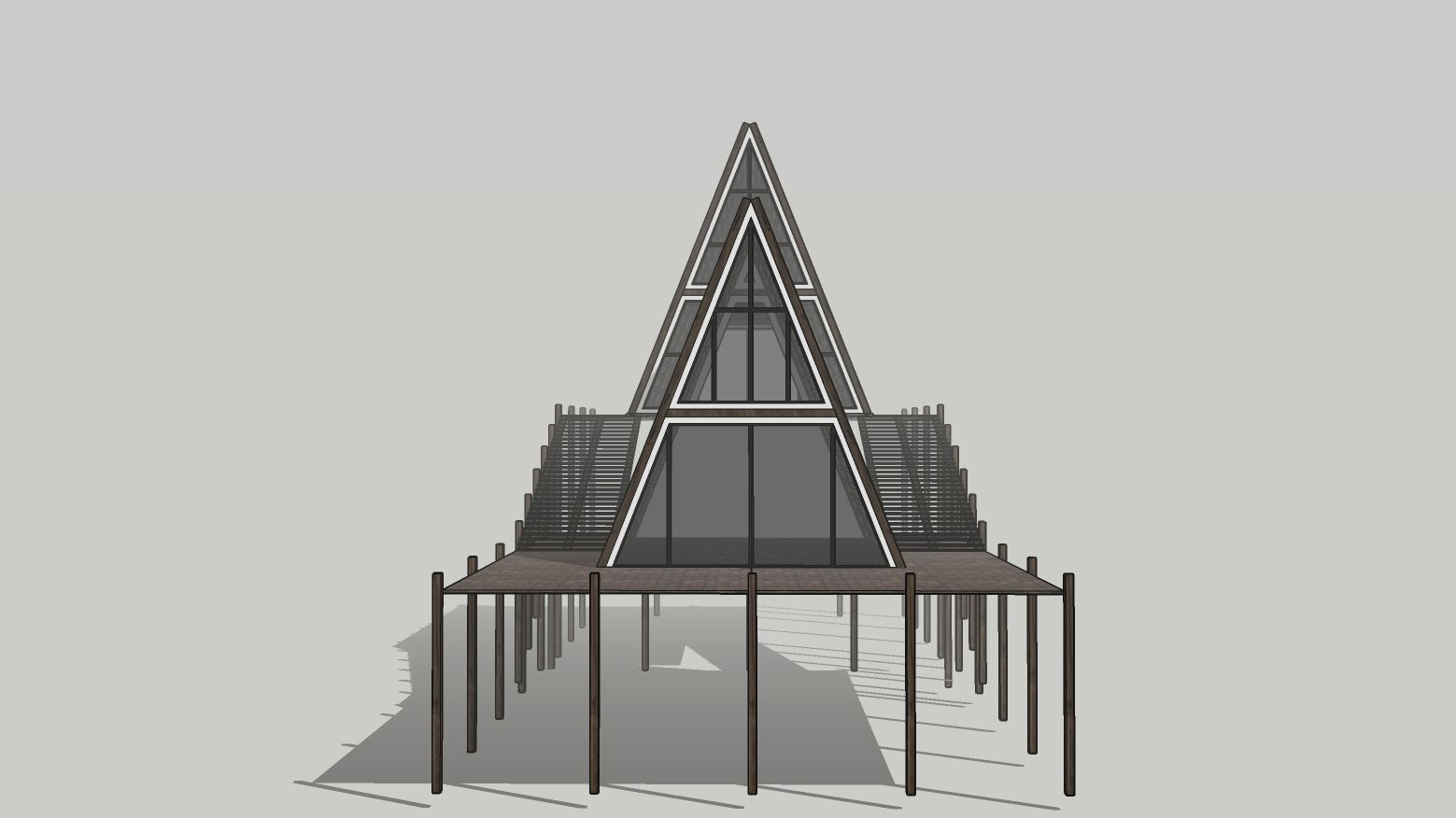 Cabin house v3 Low-poly 3D model_2