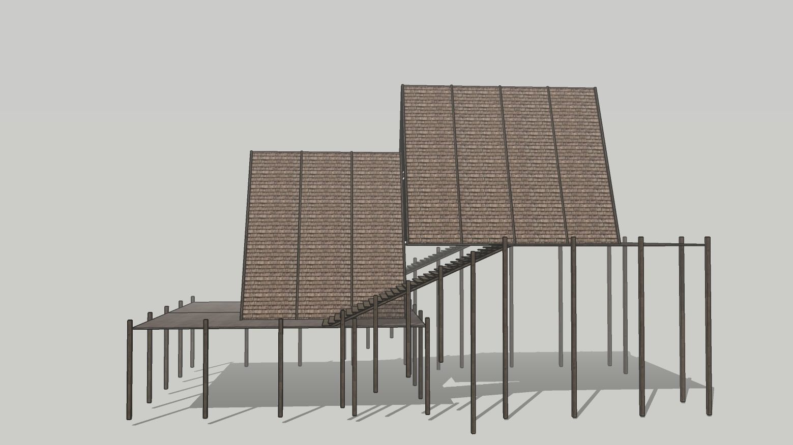 Cabin house v3 Low-poly 3D model_3