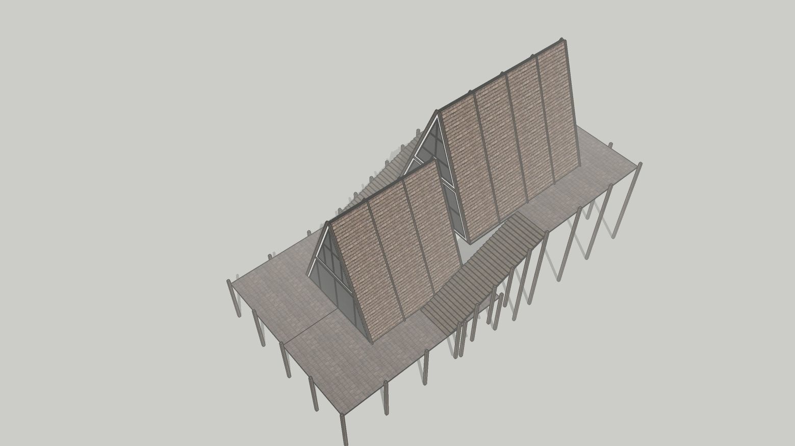 Cabin house v3 Low-poly 3D model_4