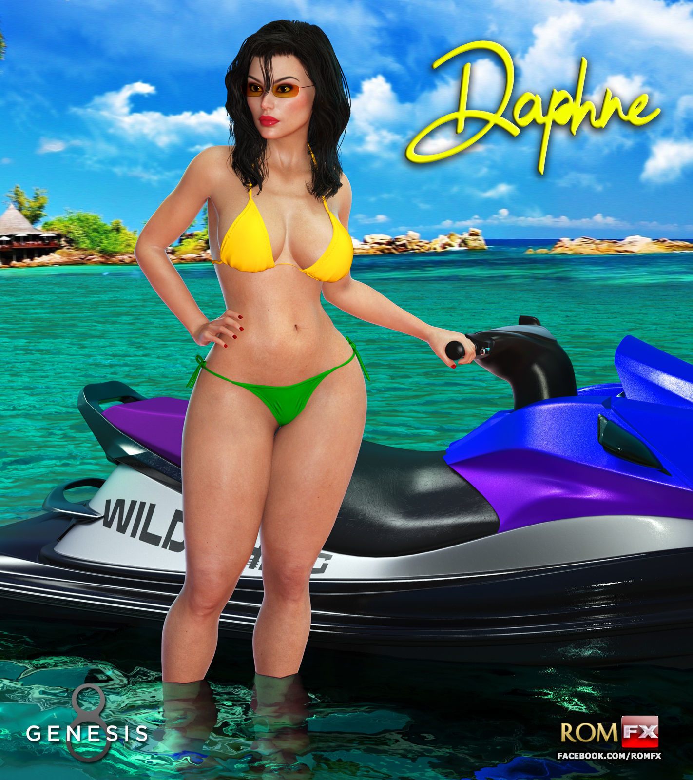 Daphne For G8F 3D model_4