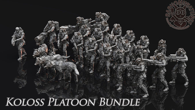 Infantry- Koloss Platoon 3D print model