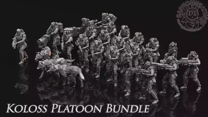Infantry- Koloss Platoon 3D print model
