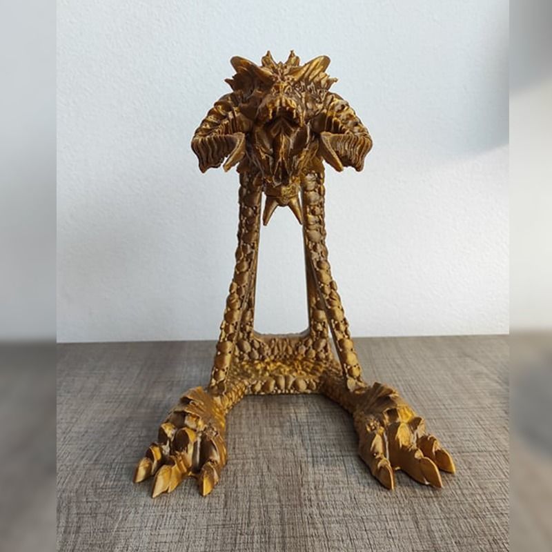 Headphone Holder Dragon 3D print model_4
