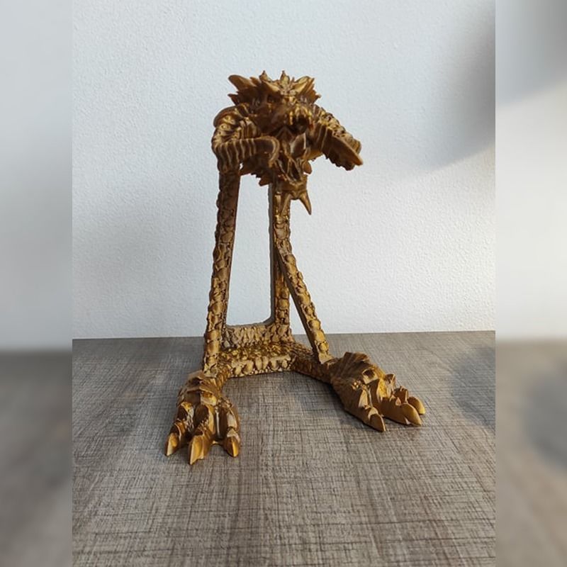 Headphone Holder Dragon 3D print model_1