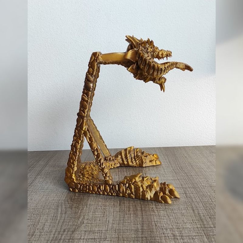 Headphone Holder Dragon 3D print model_2