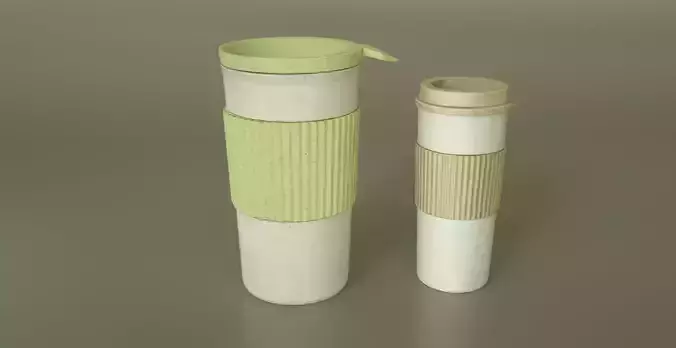 Coffee Cups Travel 3D model