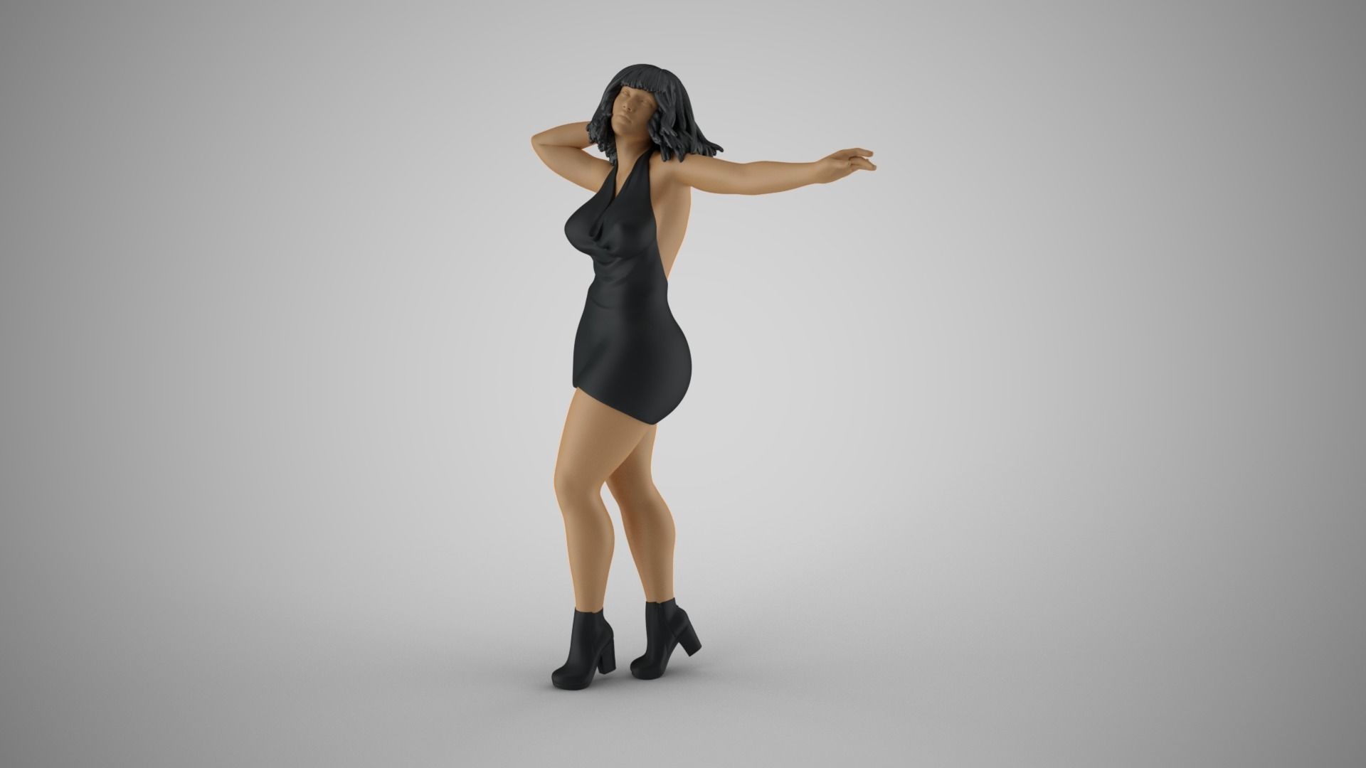 Woman in Flow 3D print model_10
