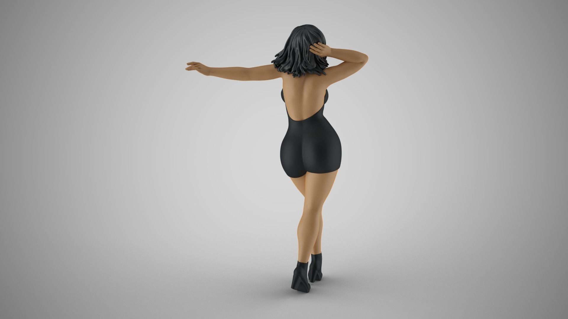 Woman in Flow 3D print model_7