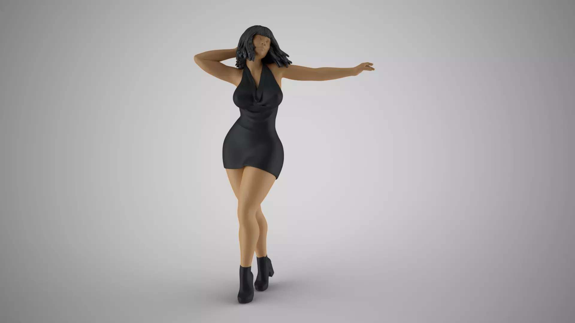 Woman in Flow 3D print model_0