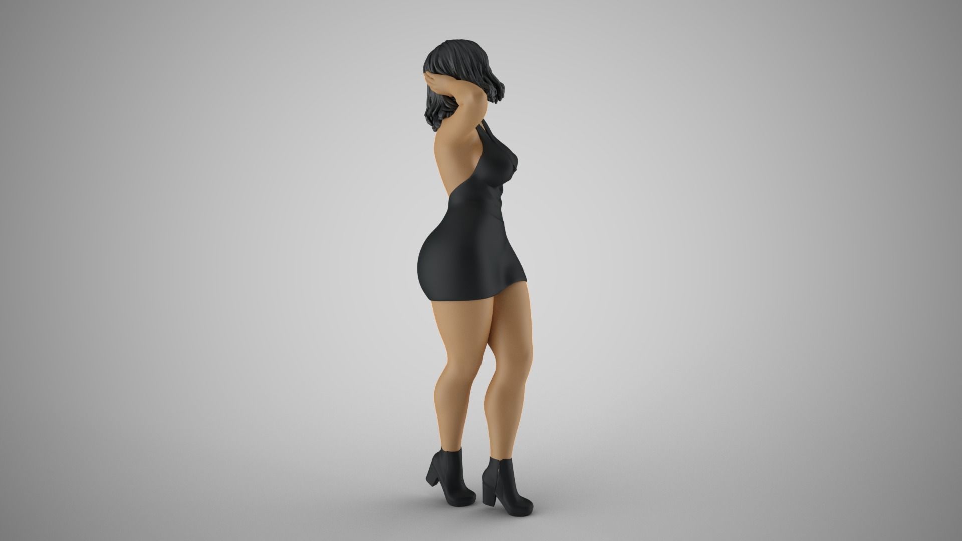 Woman in Flow 3D print model_5