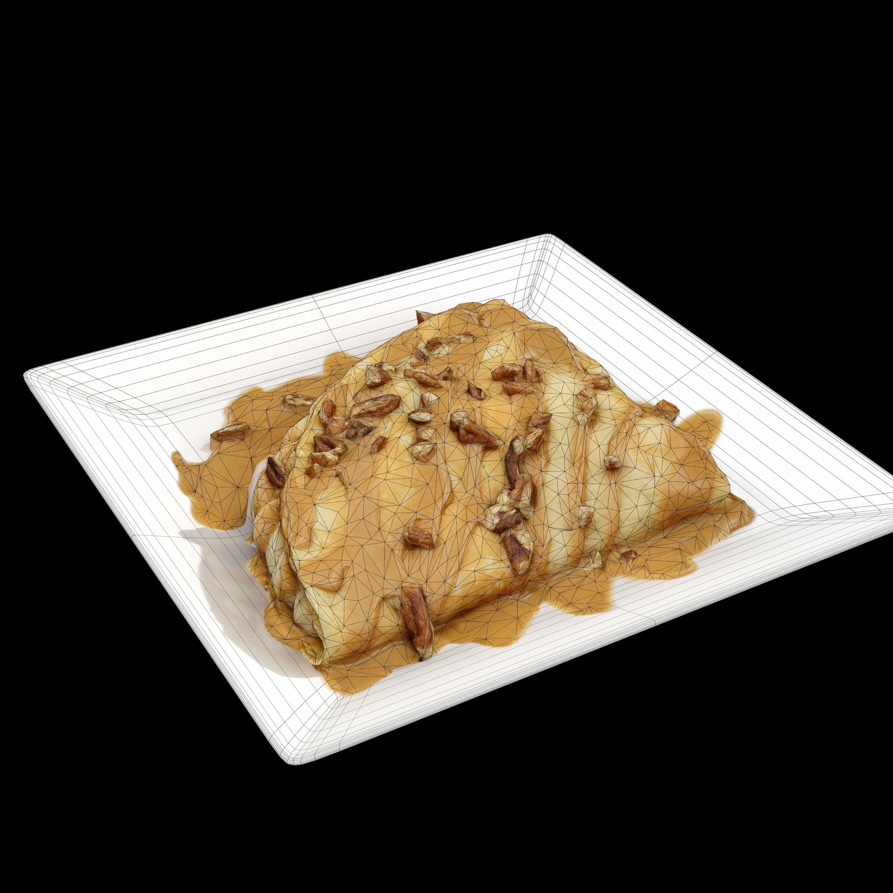 Dulce banana Low-poly 3D model_10