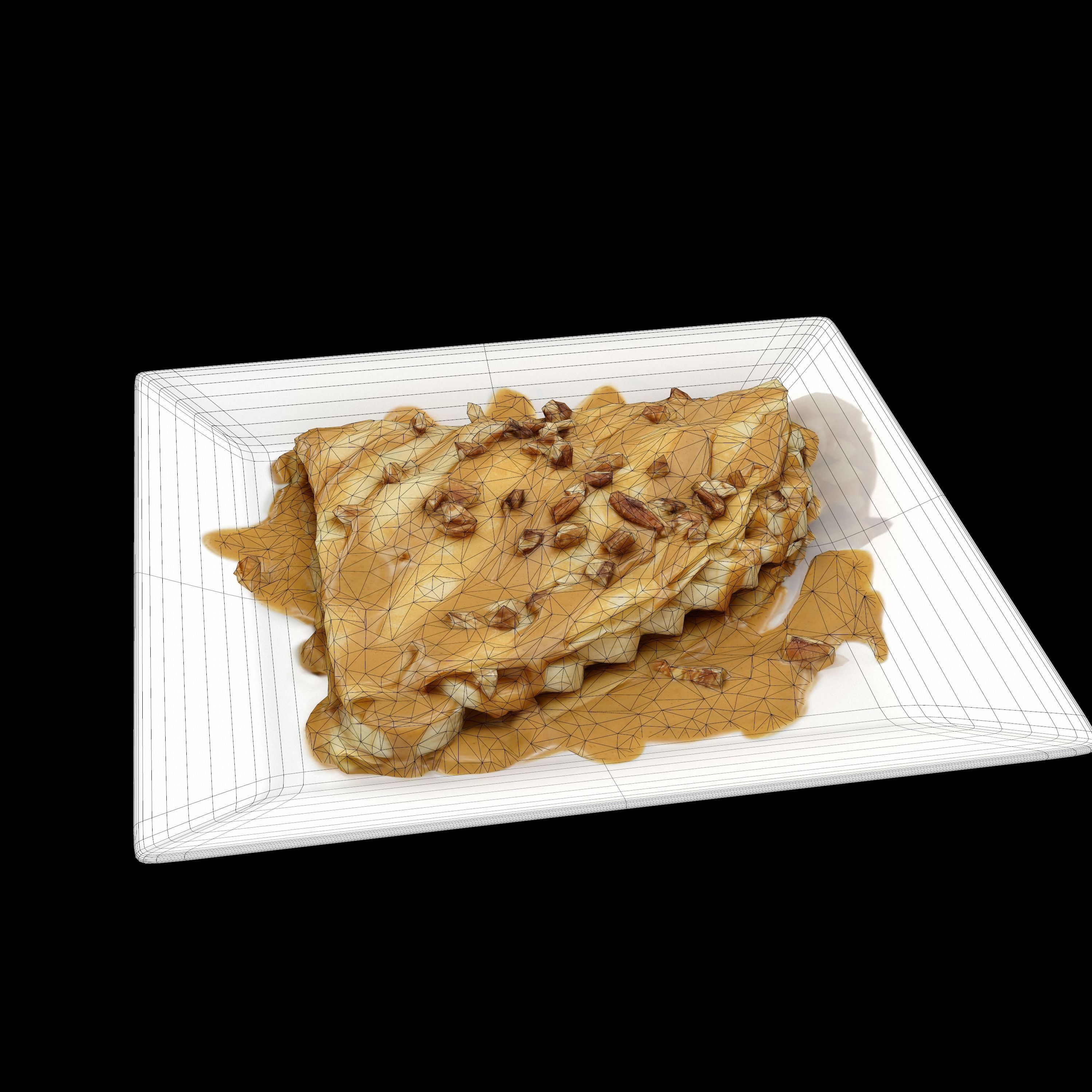 Dulce banana Low-poly 3D model_7