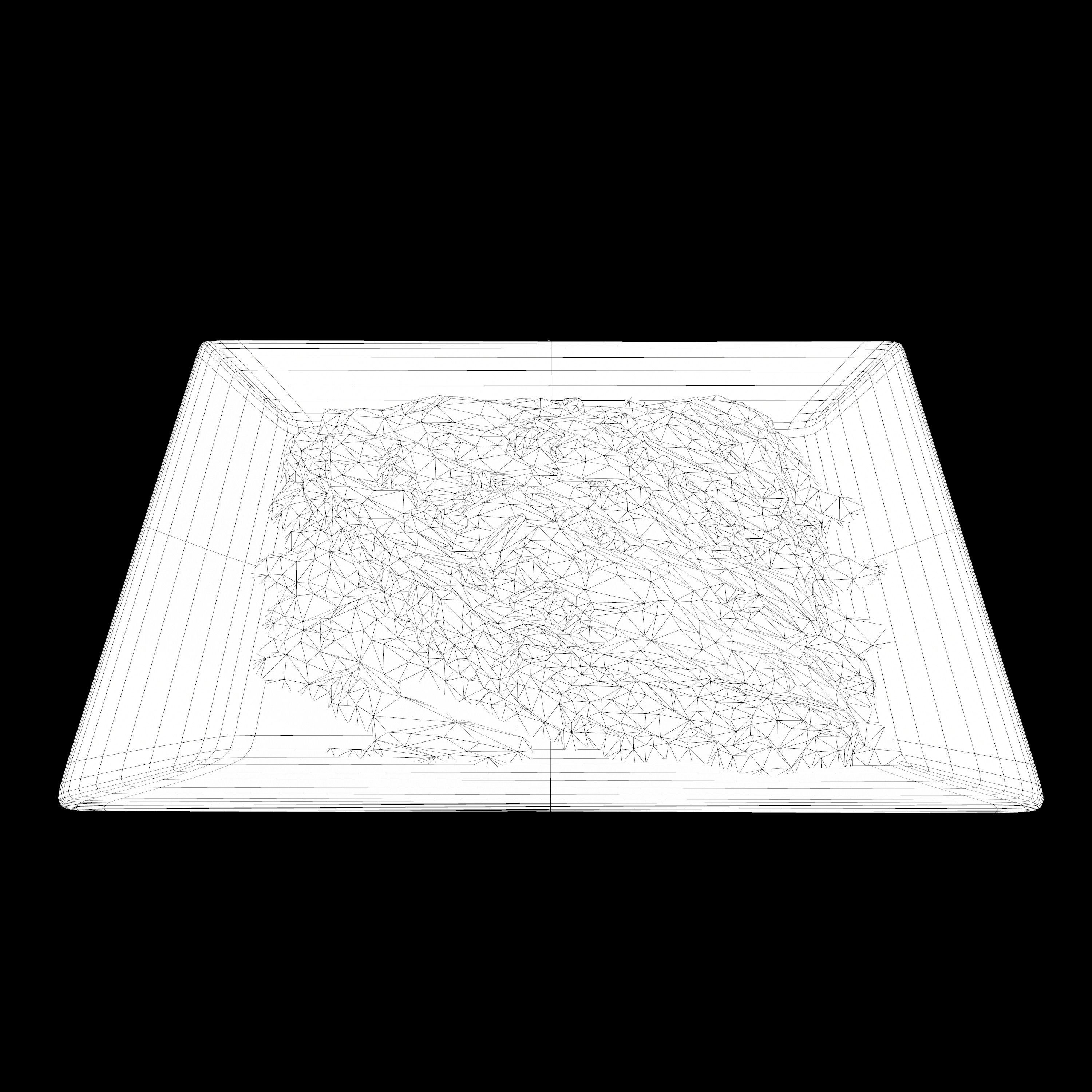 Dulce banana Low-poly 3D model_11