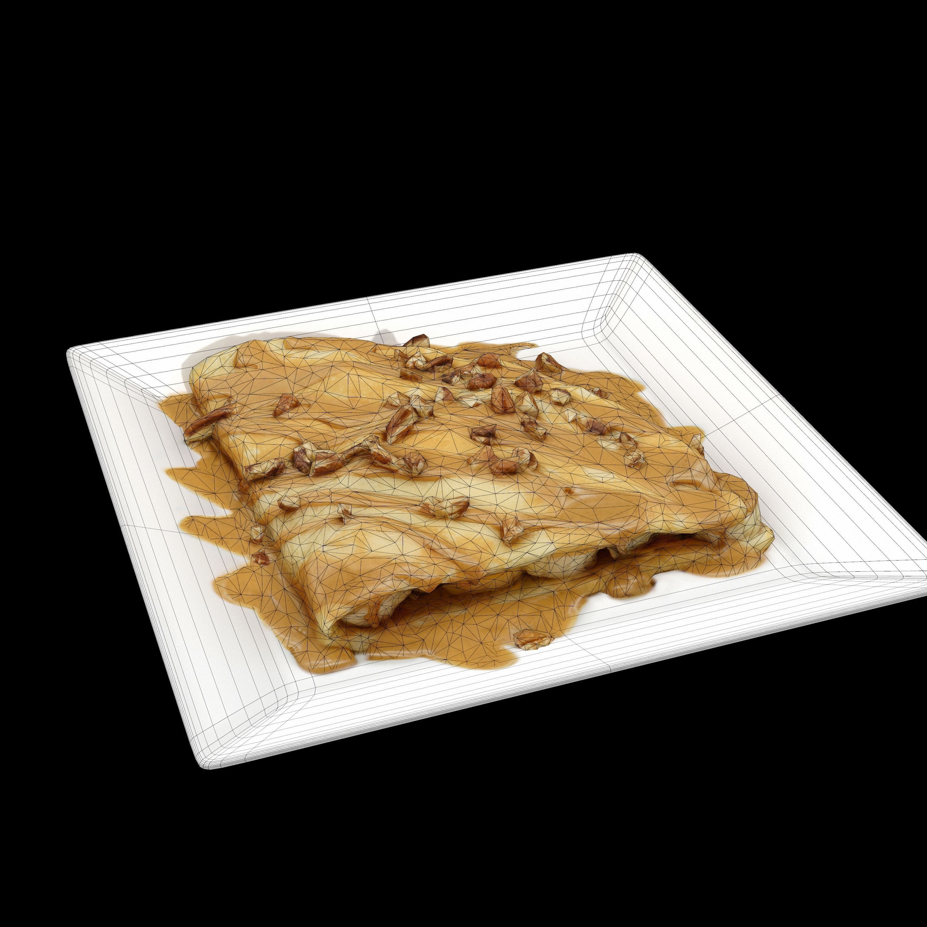 Dulce banana Low-poly 3D model_8